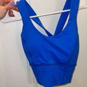 Lululemon tank top/ sports bra cobalt blue color